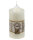 100% Bienenwachs Stumpenkerze "Struktur" Weiß 120 x Ø 55 mm