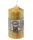 100% Bienenwachs Stumpenkerze "Struktur" Honig 120 x Ø 55 mm