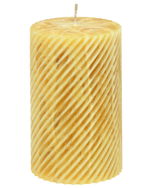 100% Bienenwachs Stumpenkerze "Brissago" 110 x Ø 66 mm