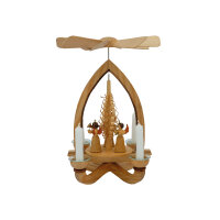 Pyramidenkerzen Champagner 70 x Ø 14 mm, 30 Stück