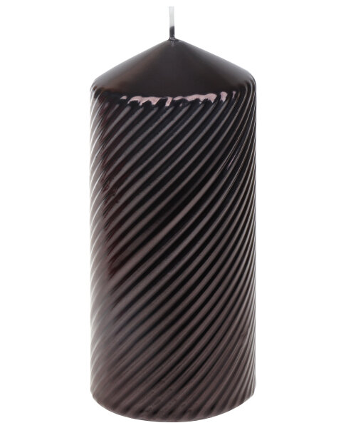 Stumpenkerze "Brissago" Schwarz 150 x Ø 66 mm