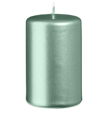 Stumpenkerzen Metallic Matt Candy Green