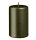 Stumpenkerzen Metallic Matt Olive
