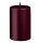Stumpenkerzen Metallic Glanz Rotbraun Burgundy