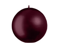 Kugelkerzen Metallic Glanz Rotbraun Burgundy