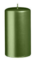 Stumpenkerzen Metallic Matt Dunkelgrün 130 x...