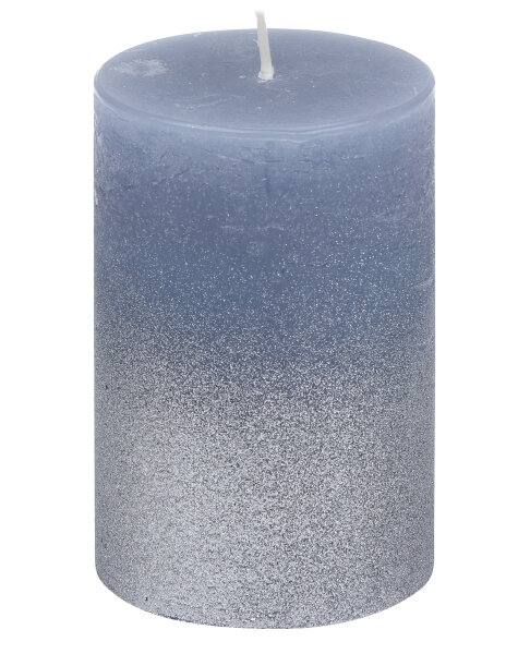 Stumpenkerze "KARMEN" Rauchblau 100 x Ø 68 mm