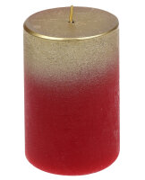 Stumpenkerze "FOGGY" Rubin Rot 100 x Ø...