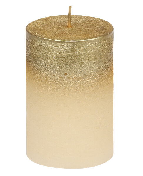 Stumpenkerze "FOGGY" Champagner 100 x Ø 68 mm