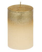 Stumpenkerze "FOGGY" Champagner 100 x Ø...