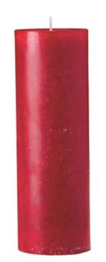 Cloud durchgefärbte Stumpenkerzen Orientrot 150 x Ø 75 mm, 4 Stück