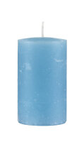 Rustic durchgefärbte Stumpenkerzen Ocean Blau 50 x...
