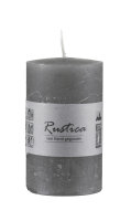 Rustic durchgefärbte Stumpenkerzen Grey Grau 100 x...