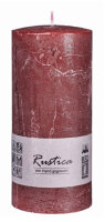 Rustic durchgefärbte Stumpenkerzen Bordeaux 150 x...