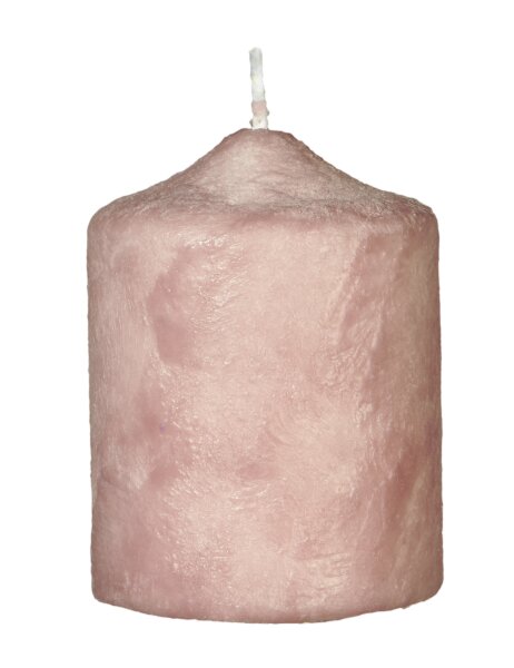 Stumpenkerzen Velour Effekt Portobello Nougat 200 x Ø 80 mm, 2 Stück