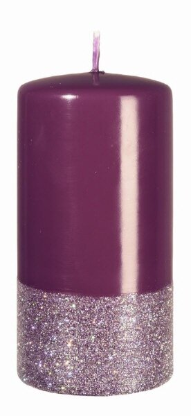 Weihnachtskerzen Colour Brilliance Brombeere 12 x Ø 6 cm, 4 Stück