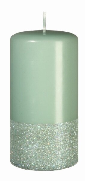 Weihnachtskerzen Colour Brilliance Seemoos 12 x Ø 6 cm, 4 Stück