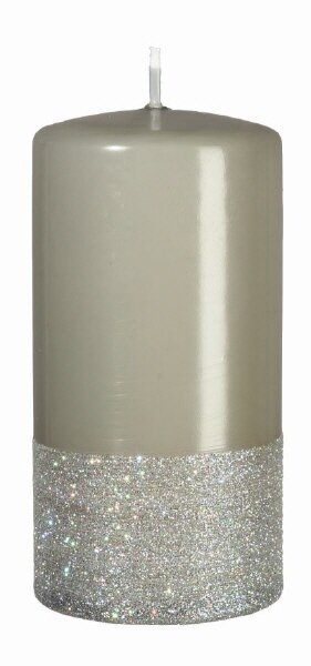 Weihnachtskerzen Colour Brilliance Antik Grün 13 x Ø 7 cm, 4 Stück