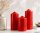 Lackkerzen Hochglanz Stumpenkerzen Rot 150 x Ø 80 mm, 4 Stück