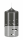 Lackkerzen Hochglanz Stumpenkerzen Grey Grau 150 x Ø 80 mm, 4 Stück