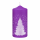 Adventskerzen Weihnachtsbaum in Samt-Optik Purple Lila 150 x 70 mm, 4er Set