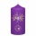 Adventskerzen Weihnachtszauber in Samt-Optik Purple Lila 120 x 60 mm, 4er Set