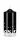 Lackkerzen Hochglanz Stumpenkerzen Schwarz 120 x Ø 60 mm, 4 Stück