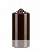 Lackkerzen Hochglanz Stumpenkerzen Chocolate Schokolade...