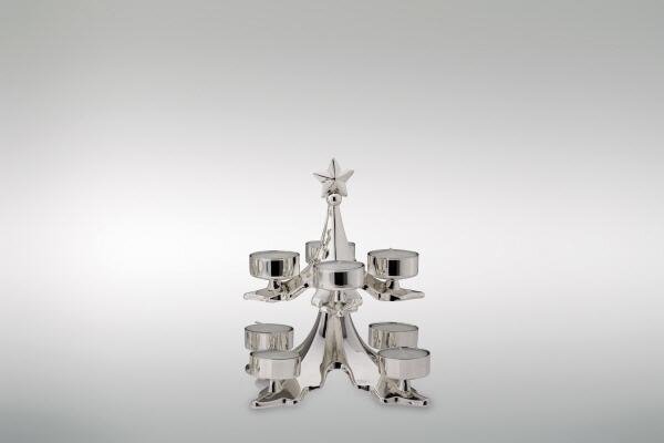 Teelichter "Tannenbaum" für 8 Teelichter, H 20 cm