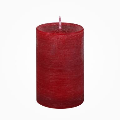Nordische Reifkerzen Antik-Rot Ø 70 x 120 mm, 1 Stück