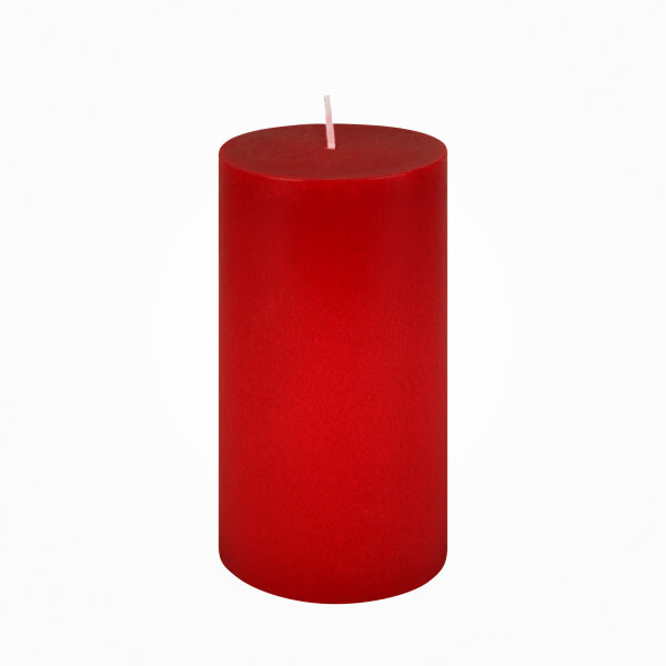 Boutique Stumpenkerze durchgefärbt Antik-Rot Ø 80 x 150 mm, 1 Stück