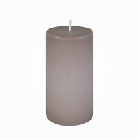 Boutique Stumpenkerze durchgefärbt Dunkel-Flachs...