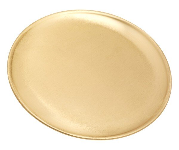 Teller, Kerzenteller rund Gold Ø 17 cm Matt