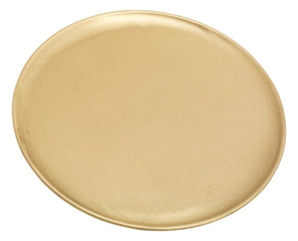 Teller, Kerzenteller rund Gold Ø 21 cm Matt