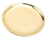 Teller, Kerzenteller rund Gold Ø 14 cm poliert