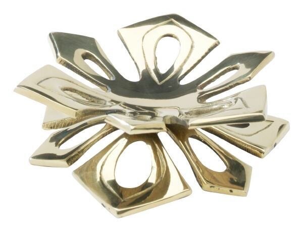 Kerzenleuchter im Blüten-Design Gold Ø 11 cm