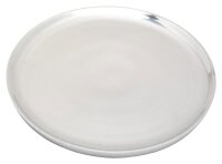 Teller, Kerzenteller rund Ø 19 cm Silber poliert