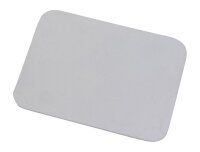 Teller, Kerzenteller Alu weiß 13,5x10 cm