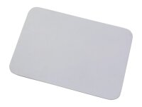 Teller, Kerzenteller Alu weiß 17x12 cm