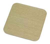 Teller, Kerzenteller Alu gold 10x10 cm