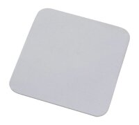 Teller, Kerzenteller Alu weiß 12x12 cm