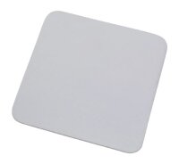 Teller, Kerzenteller Alu weiß 14x14 cm