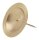 Kranzteller, Kerzenstecker Ø 10 cm Gold Matt, Kerzendorn abschraubbar