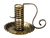 Spiral-Leuchter antik H 12 cm