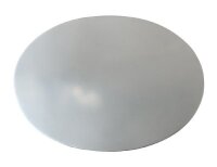 Teller, Kerzenteller Edelstahl poliert 17x12 cm