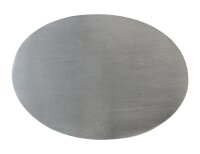 Teller, Kerzenteller Edelstahl Matt 17x12 cm