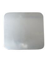 Teller, Kerzenteller Edelstahl poliert 14x14 cm