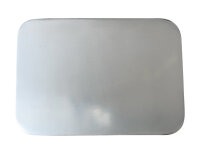 Teller, Kerzenteller Edelstahl poliert 20,5x14 cm