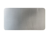 Teller, Kerzenteller Edelstahl Matt 30x16 cm