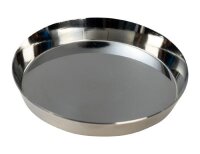 Teller, Kerzenteller Edelstahl poliert Ø 8 cm innen